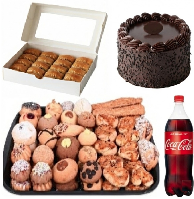 1 Adet 6-9 Kişilik Çikolatalı Yaş Pasta Dahil Menü