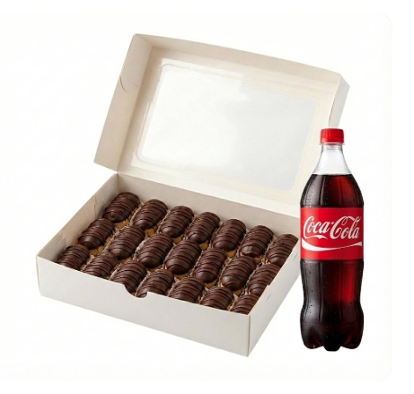 1 kg Çikolatalı Ekler ve Soğuk İçecek Paketi