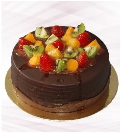 Hasbahçe 2-3 Kişilik Taze Karışık Meyveli Doğum Günü Pastası