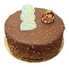Kutlama Pastası Sade Çikolatalı Yuvarlak 2-3 Kişilik