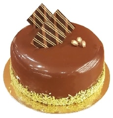 Taptaze Sade Çikolatalı Küçük Pasta (2-3 Kişilik)